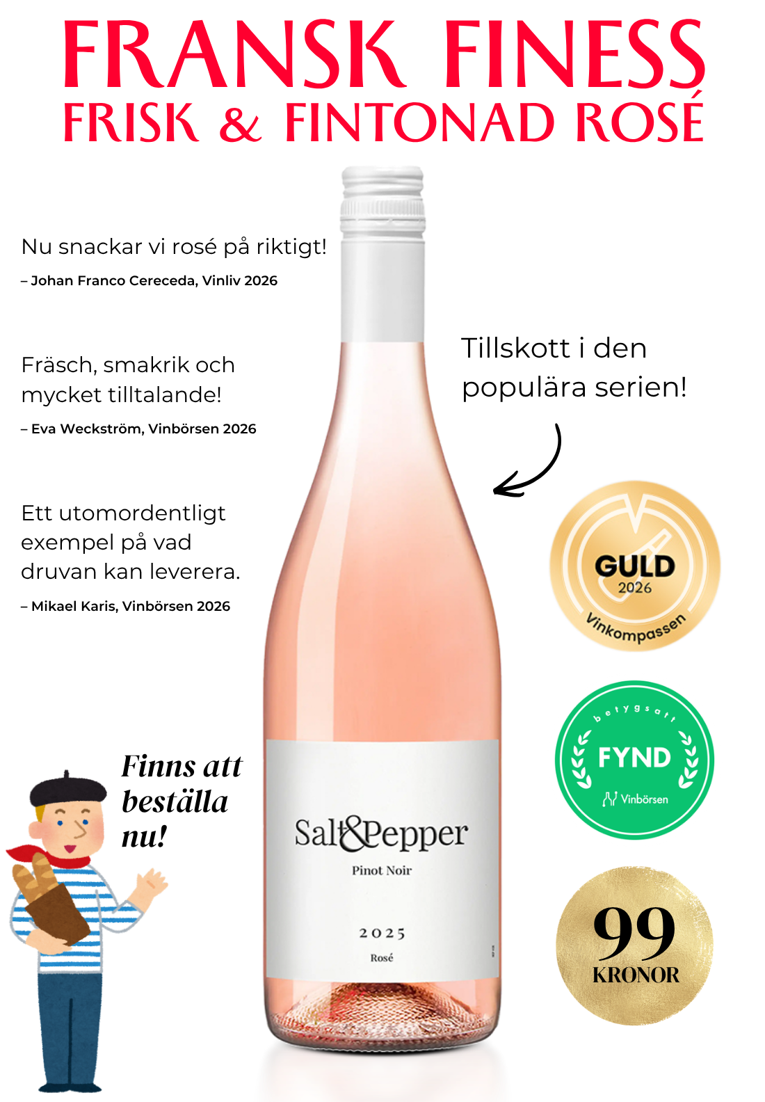 Salt & Pepper Pinot Noir Rosé