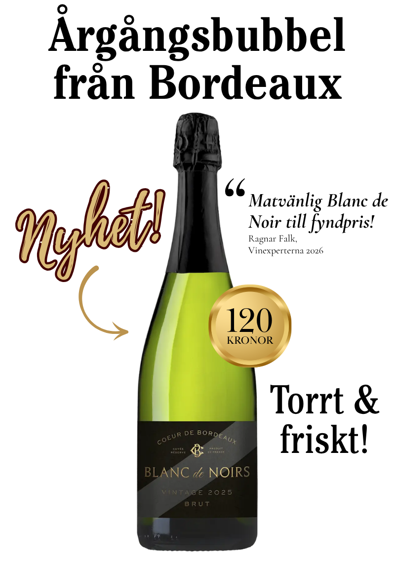 Coeur de Bordeaux Blanc de Noirs Brut, 2025