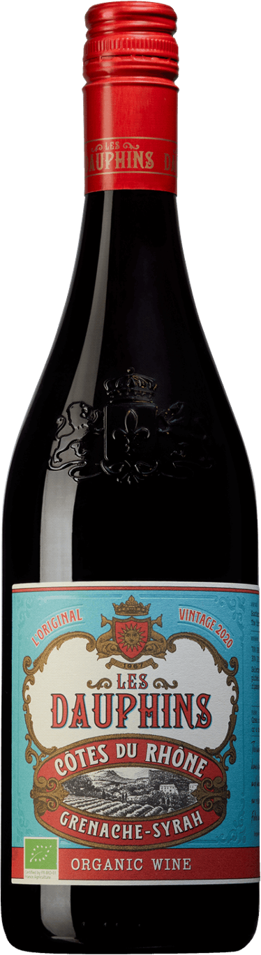Les Dauphins Côtes du Rhône Organic Rouge, 2021