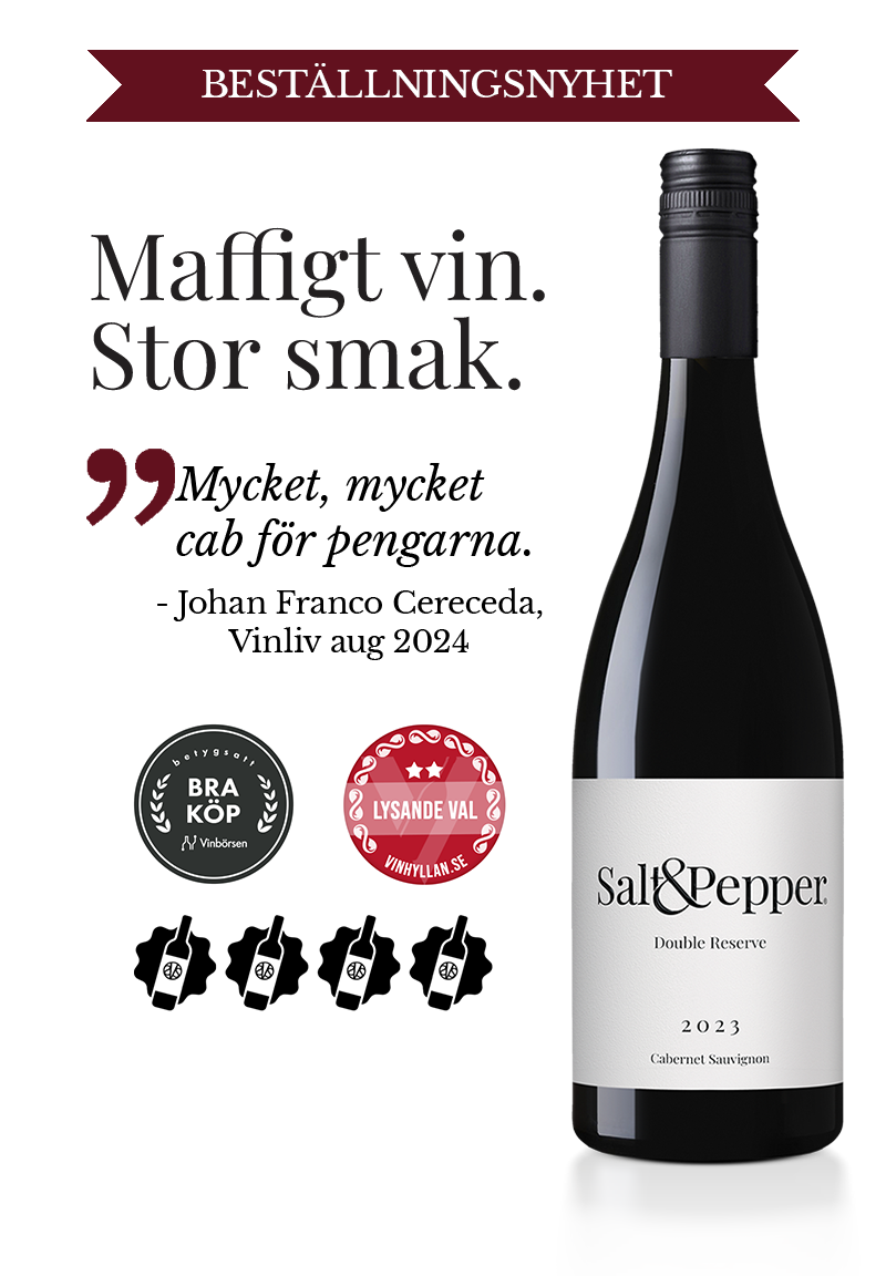 Salt & Pepper Double Reserve Cabernet Sauvignon, 2023