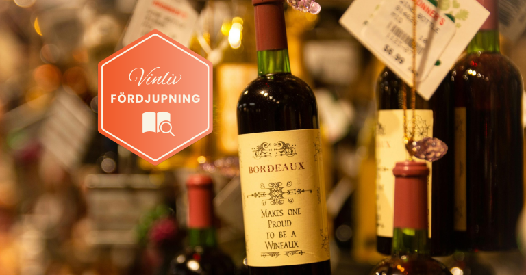 vinflaskor med druvan Bordeaux