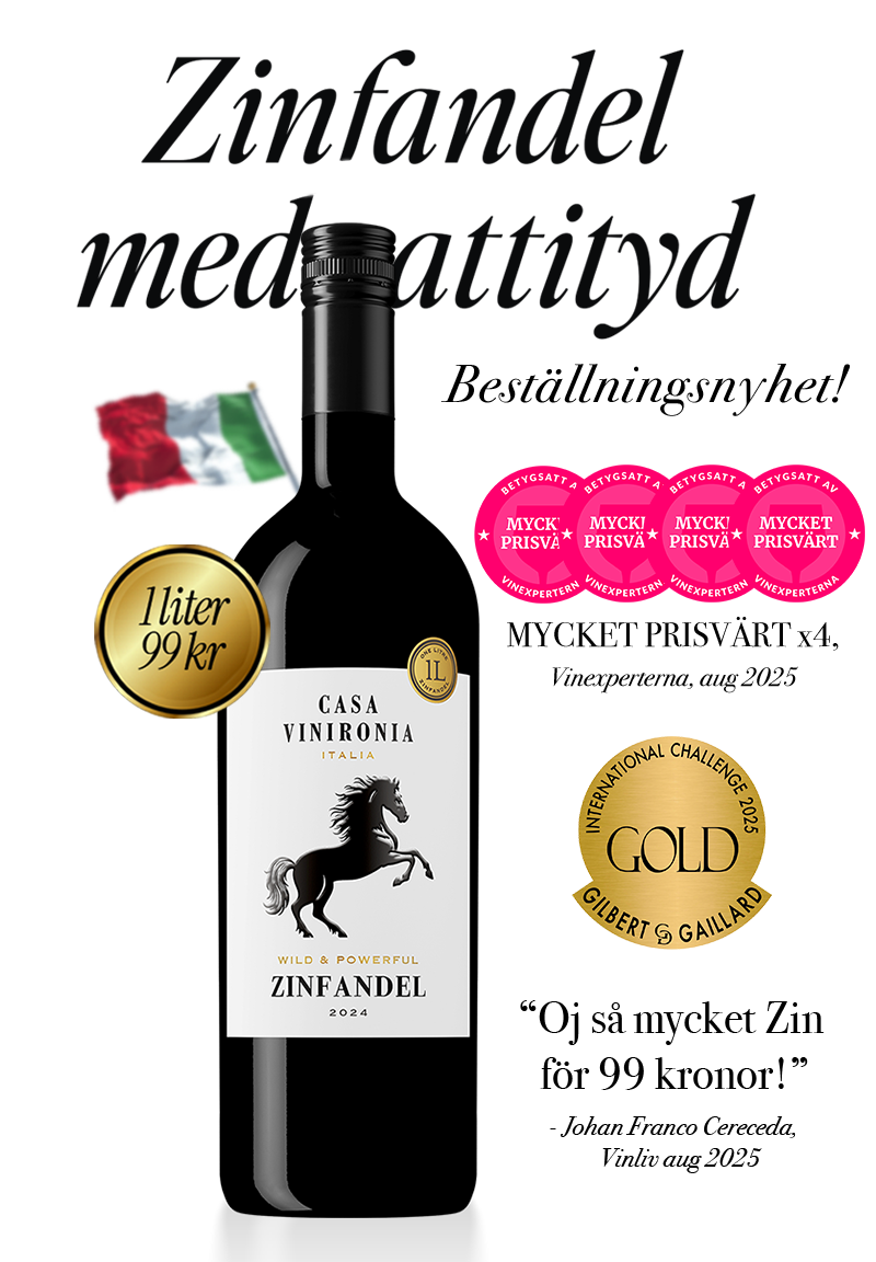 Casa Vinironia Zinfandel Wild and Powerful 1 liter