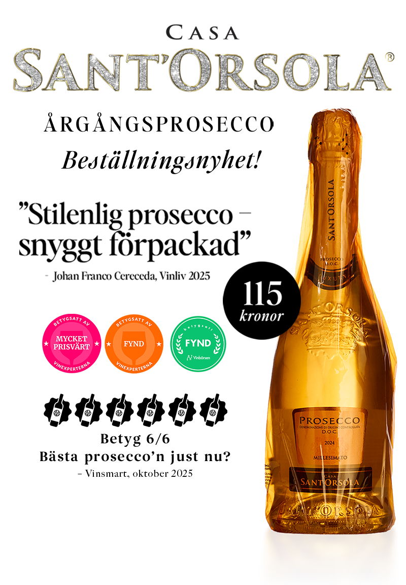 Casa Sant’Orsola Prosecco Millesimato Extra Dry, 2024